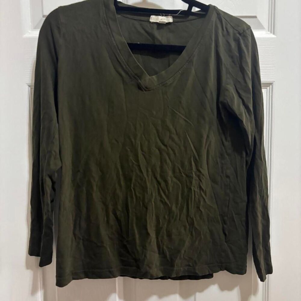 Urban-outfitters Women's Green and Khaki T-shirt